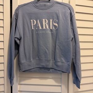 Abercrombie & Fitch Light Blue Crewneck Sweater